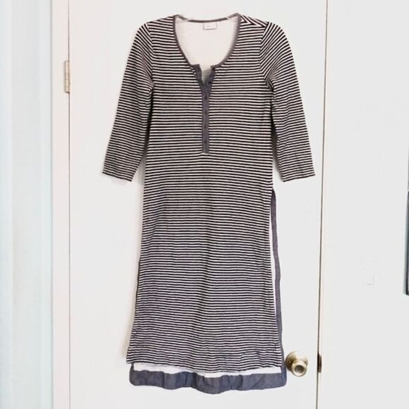 Anthropologie Long Sleeve Striped Tunic Sweater - Picture 2 of 9
